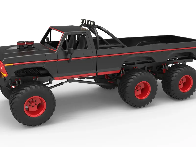 Monster Truck 6x6 concept Version 1 Scale 1:25