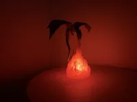 Fire Breathing Dragon Lamp