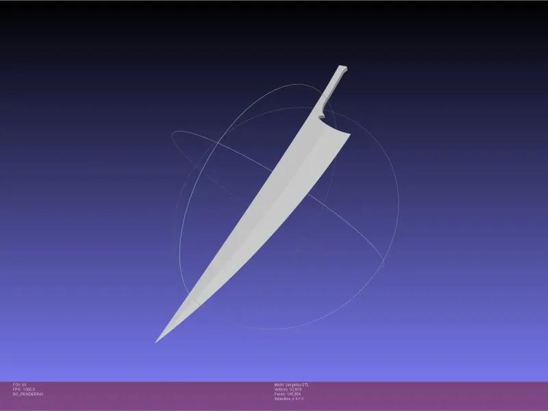 Bleach Ichigo Zangetsu Shikai Sword
