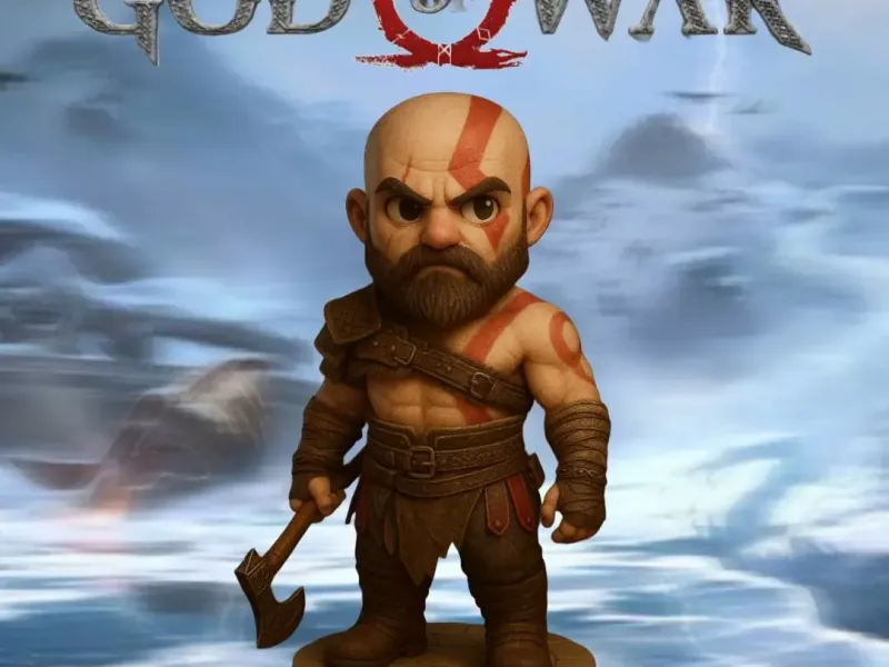 Kratos God of War Chibi