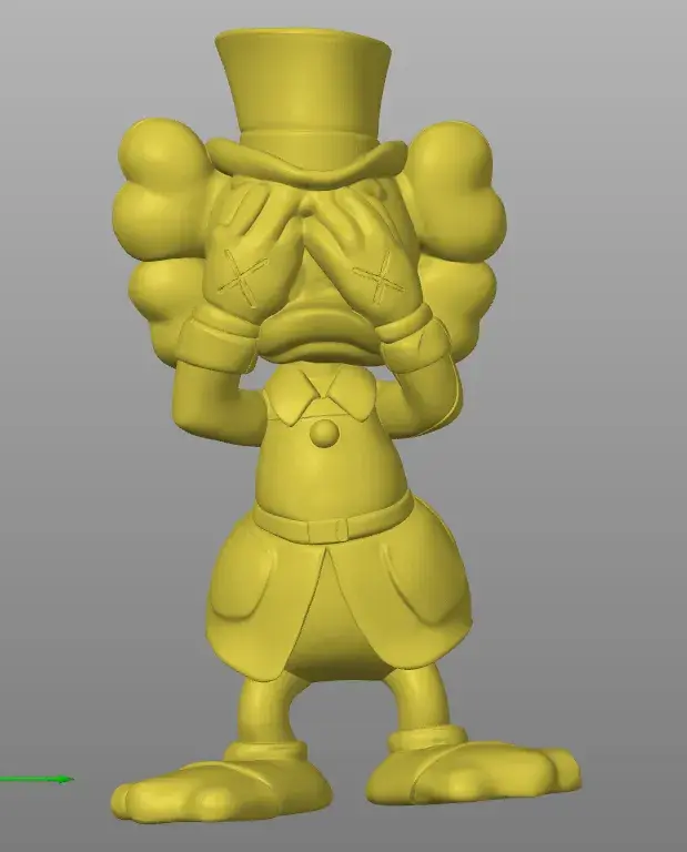 KAWS Style Scrooge Duck STL – Designer Art Toy Sculpture
