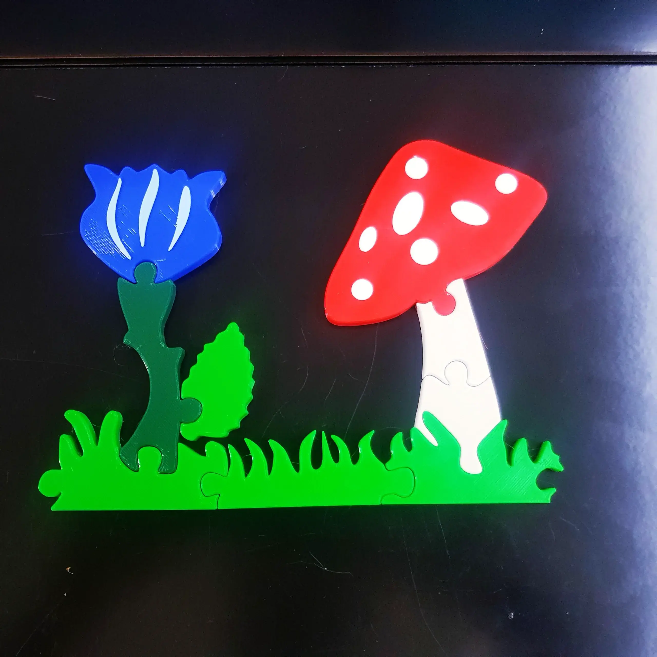 🌹🍄Blue Rose & Toadstool Puzzle🌹🍄