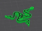 Razer logo keychain-1