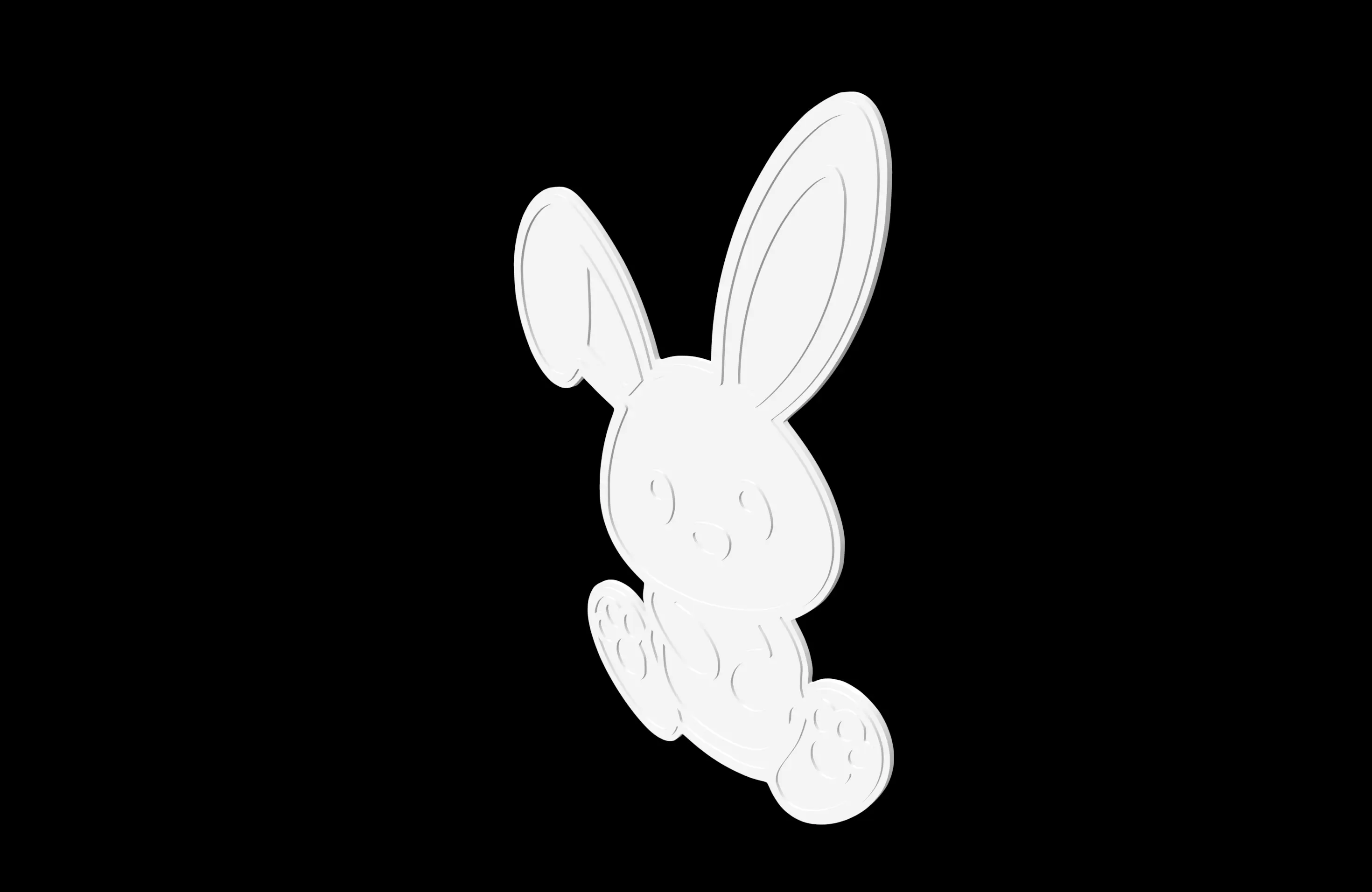 Farm Animals - Sitting Bunny - Wall Art