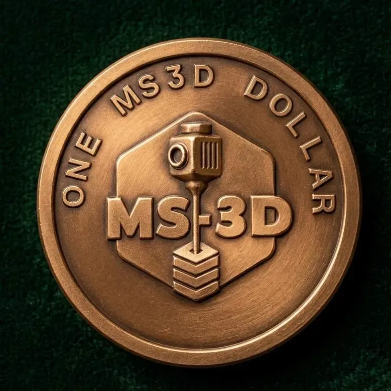 EEN MS-3D DOLLAR BIJDRAGE