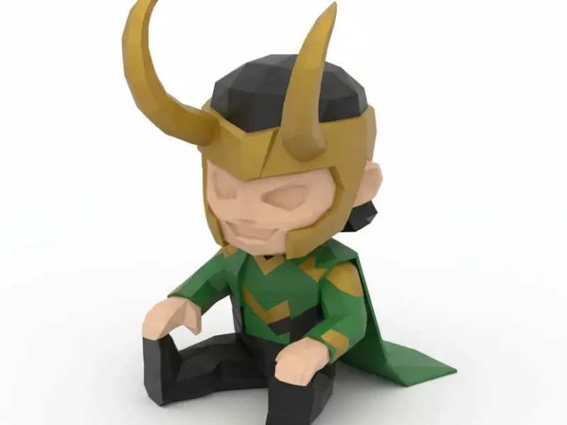 Loki Chibi Figure 🐍💚
