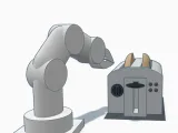Robotic arm with toaster-2