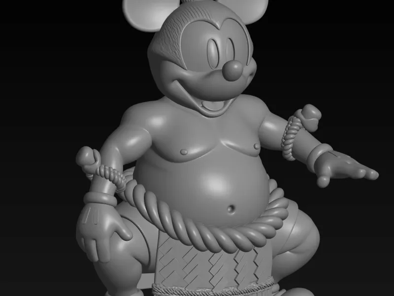 sumo player mickey mouse