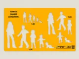 Human Figures Symbols (Bundle) - Drawing Stencil/Template-8