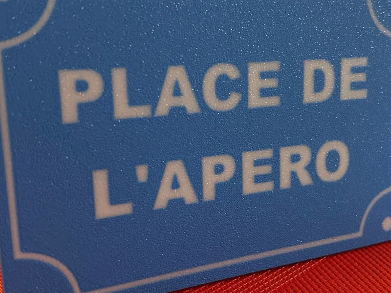 Panneau place de l'apéro