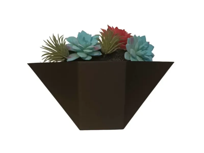 Jardinière murale polygonale