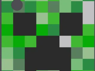 Pixel Creeper Keychain – Minecraft Inspired Multicolor