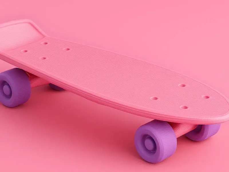 Mini fish skateboard figurine