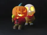LED CANDLE HOLDER PUMPKIN AND SKULL-2