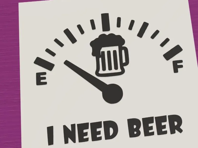Beer tank level empty, you should refill