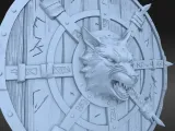 Viking Wolf  Shield-3
