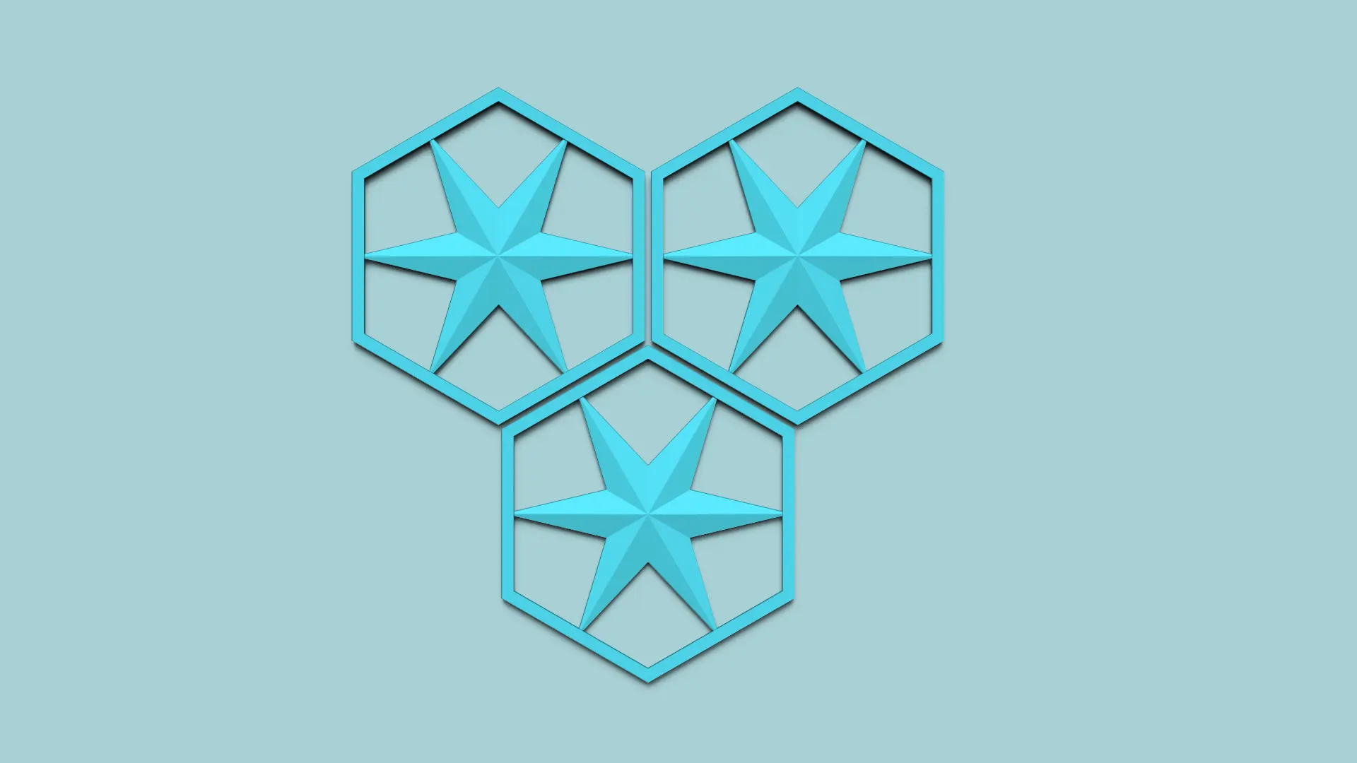 Hexagonal Wall Panel A17 - Interior Home Decor
