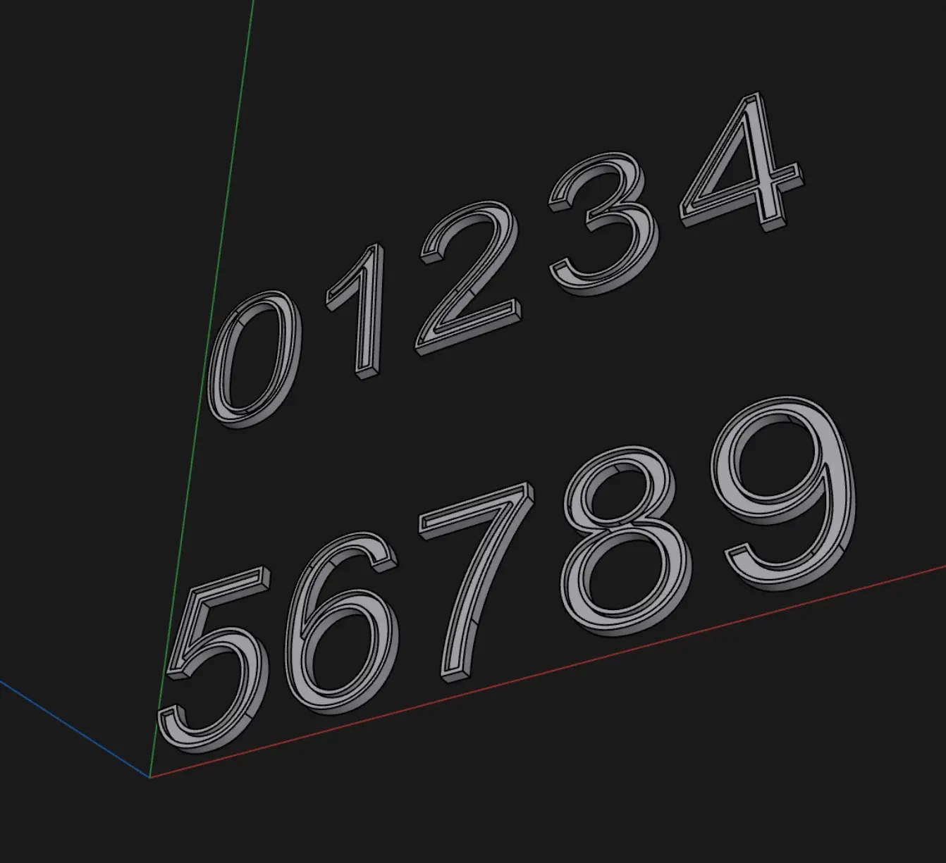 House Numbers for Outdoor Display (address/phone number)