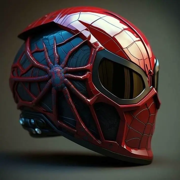 CASCO SPIDERMAN FUTURISTA IA VIRAL