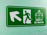 3D Printer Emergency Sign - Left Arrow Up-Left-4