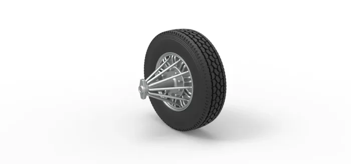 Vehicles & Machinery STL Download - Front custom Slab wheel of semi ...
