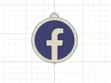 Facebook keychain-0