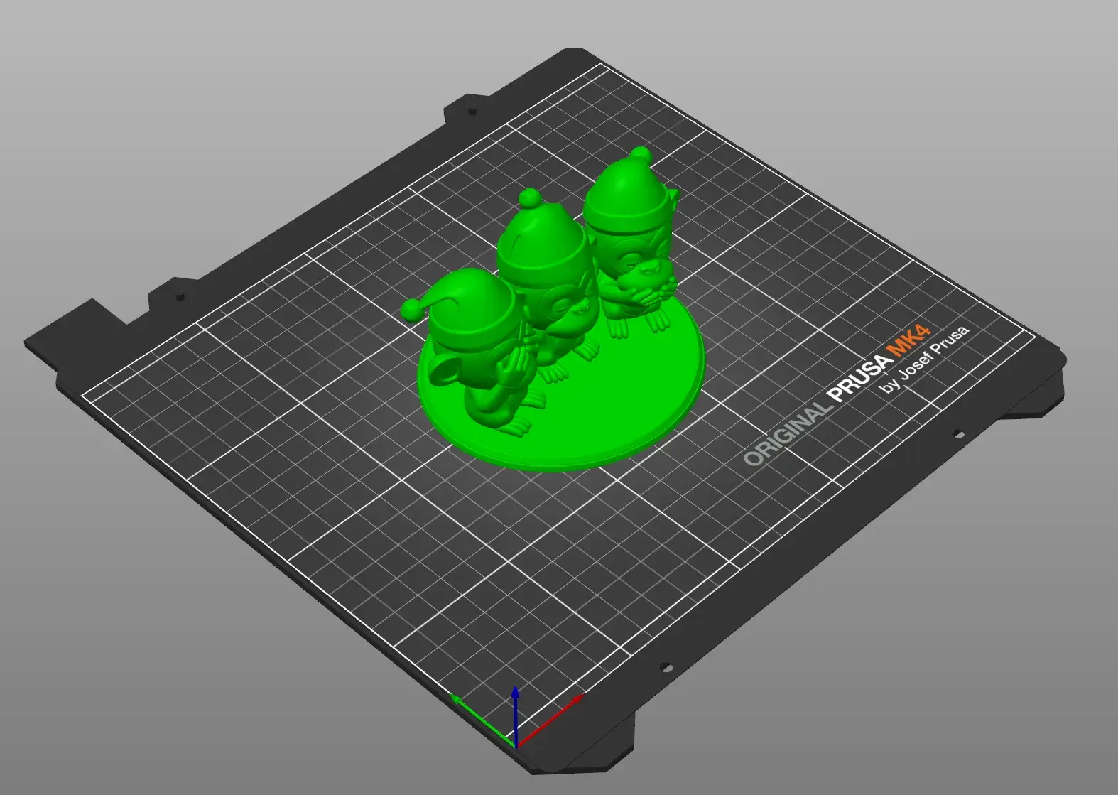 Three Cute Wise Monkeys Figurine