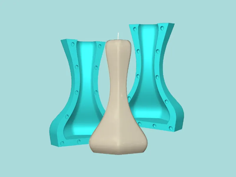 Candle Mold A19 - Molding Maker Wick Template