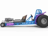 Mini Rod pulling tractor with jet engine V1 Scale 1:25-4
