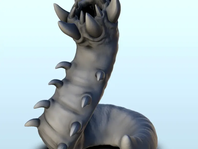 Worm (+ versione pre-supportata) (2) - miniature warhammer sc