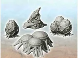 Set of alien eggs (3) - miniatures figure warhammer science-0