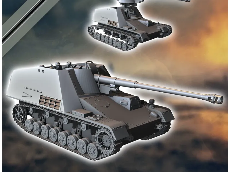 犀牛/黄蜂坦克歼击车装甲猎坦克（Sd.Kfz