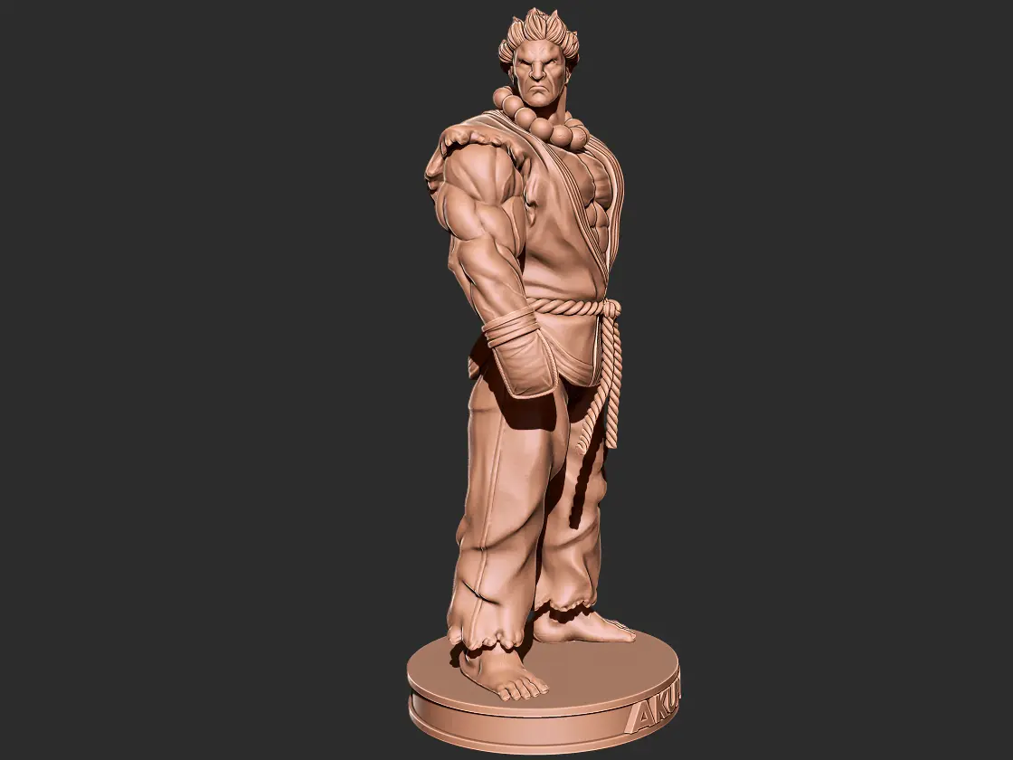 Akuma - Street fighter 3D print model