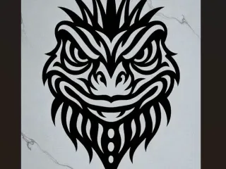 iguane wall art