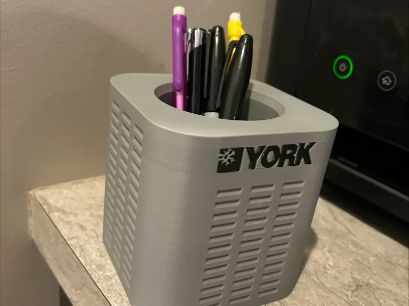 AC condenser unit pen holder HVAC