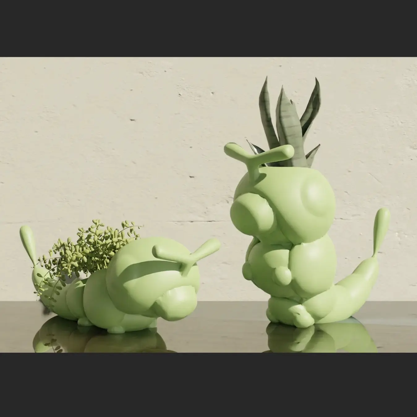 Caterpie - Pokemon Pot Plant