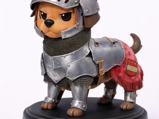 Pieza de ajedrez caballo perro