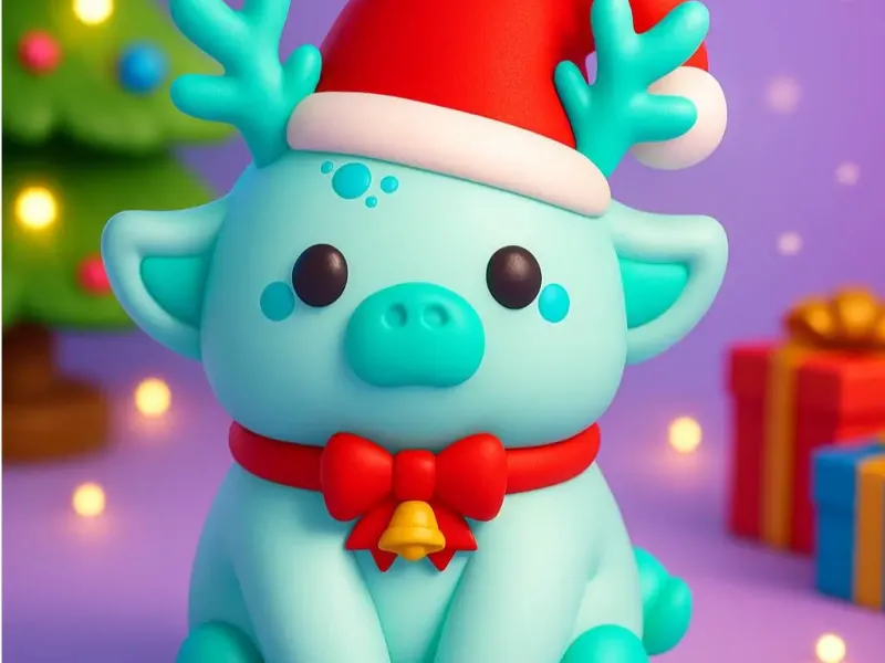 Christmas Special - Kawaii Cow Reindeer