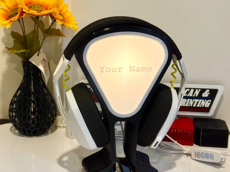 Headphone Stand with LED Light