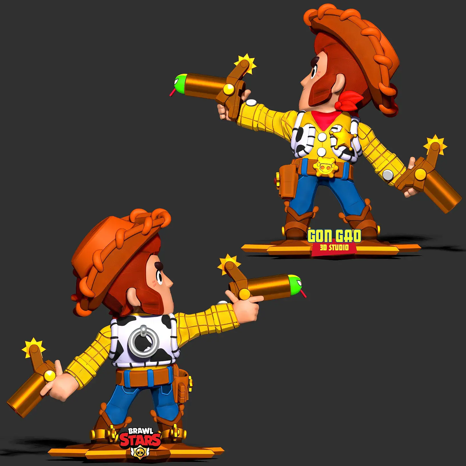 Colt Woody - Brawl Stars Fanart