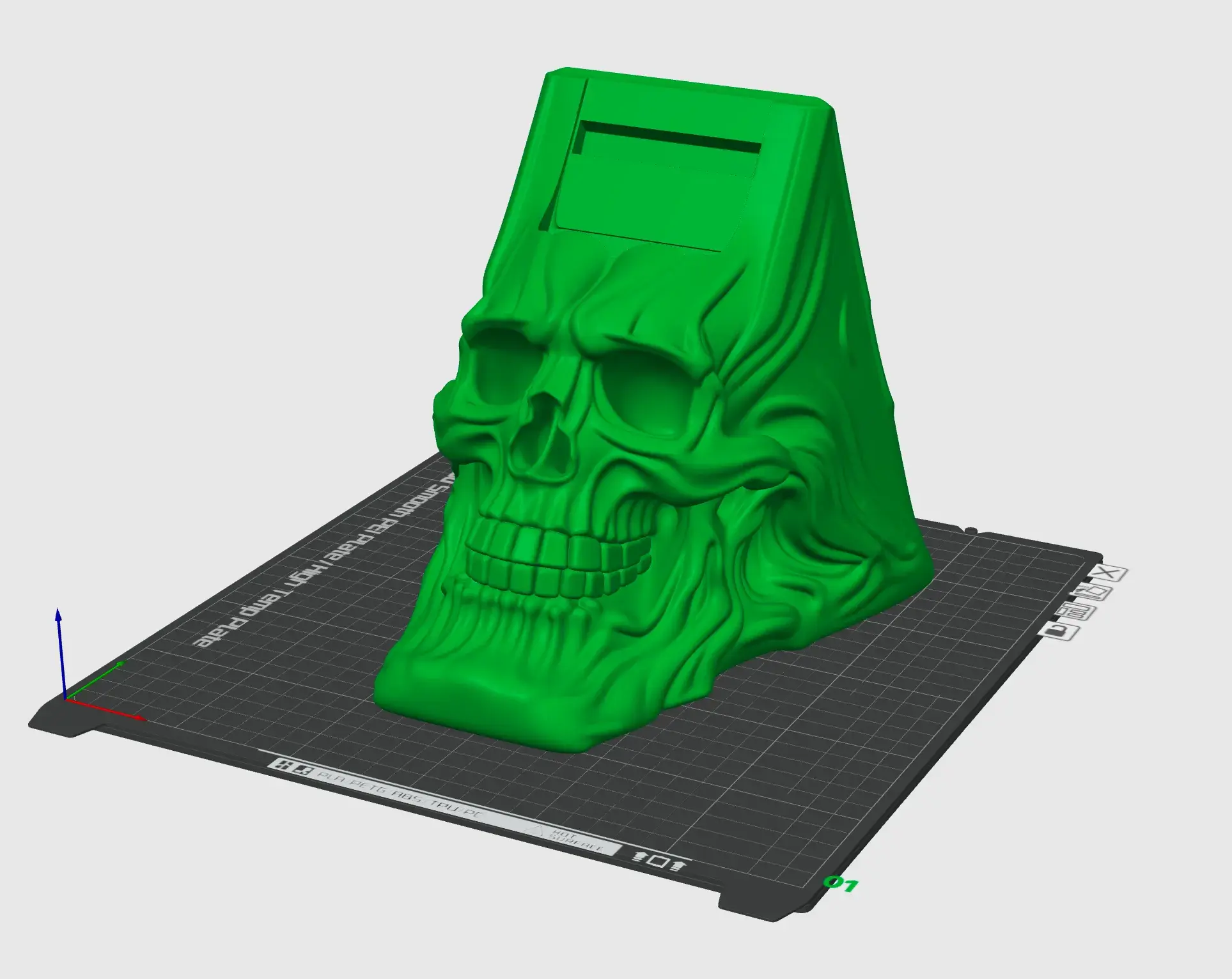 Skull Phone Stand – Unique 3D Printable Gothic Skull Style