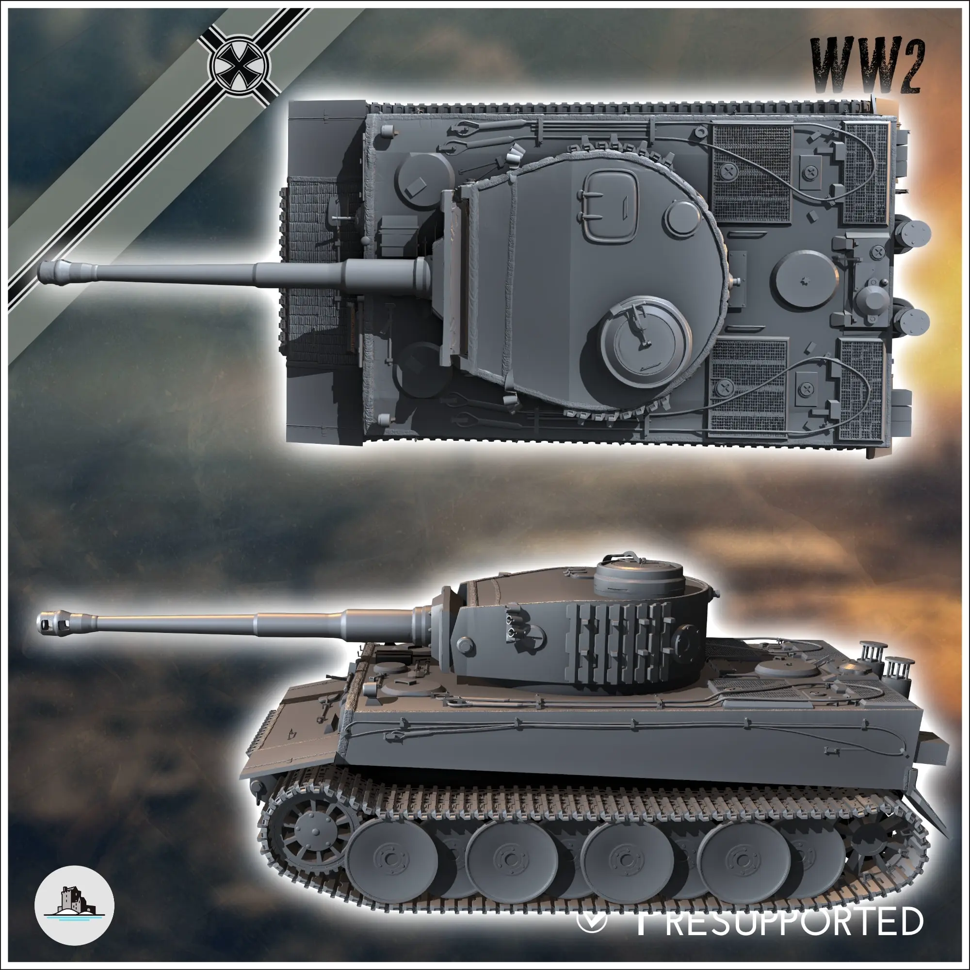 Panzer VI Tiger Ausf. E 1942 (early) - WW2 miniatures armor