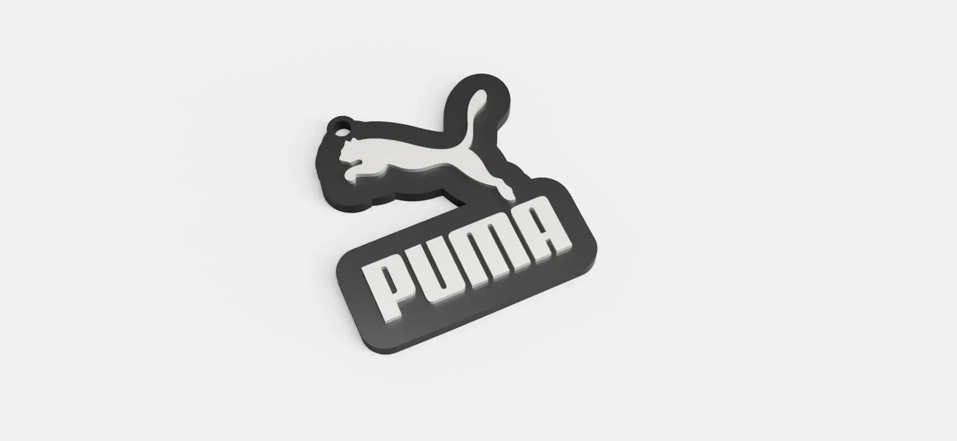 Puma logo keychain