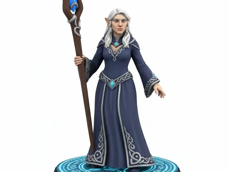 DyD Miniatures Elf Soreceres 024
