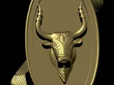 Bull Textured Ring-7