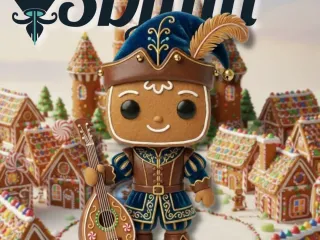 Gingerbread minstrel