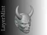 Devil Head Pen Holder – 3D Printable STL-1