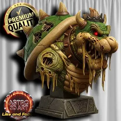 Zombie Bowser Buste Figure ❤️