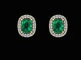 Single line diamond cushion studs-2