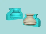 Candle Mold A18 - Molding Maker Wick Template-3